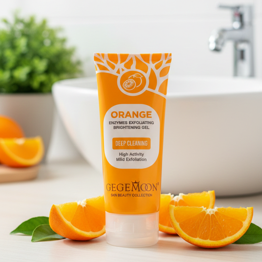 Orange Enzyme Exfoliating Gel 100g | Brightening Dead Skin Remover | Nourishing Citrus Skincare for Smooth & Radiant Skin