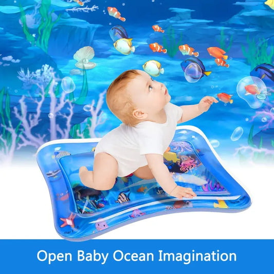 Baby Water Play Mat – Inflatable Tummy Time Sensory Activity Mat for Infants & Toddlers