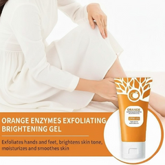 Orange Enzyme Exfoliating Gel 100g | Brightening & Nourishing Citrus Facial Scrub | Dead Skin Remover for Smooth, Radiant & Glowing Skin