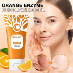 Orange Enzyme Exfoliating Gel 100g | Brightening & Nourishing Citrus Facial Scrub | Dead Skin Remover for Smooth, Radiant & Glowing Skin