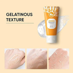 Orange Enzyme Exfoliating Gel 100g | Brightening & Nourishing Citrus Facial Scrub | Dead Skin Remover for Smooth, Radiant & Glowing Skin