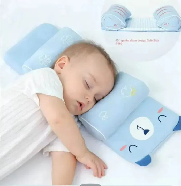 Adjustable Baby Sleep Support Pillow – Anti-Roll Cushion & Infant Neck Support Positioner | Random Colour