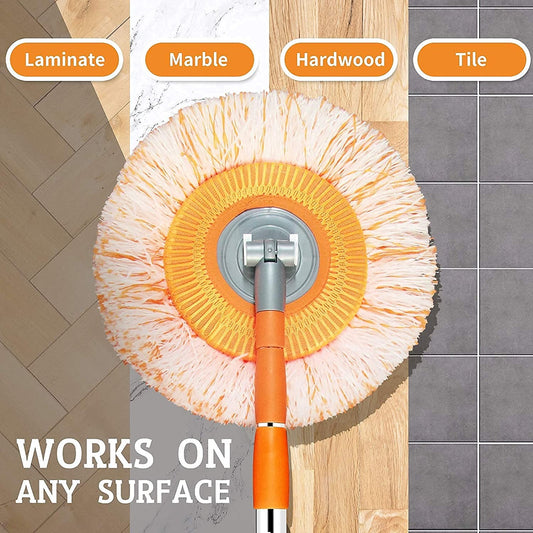 Extendable Telescopic Microfiber Mop – Adjustable & Reusable Cleaning Head