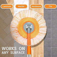 Extendable Telescopic Microfiber Mop – Adjustable & Reusable Cleaning Head